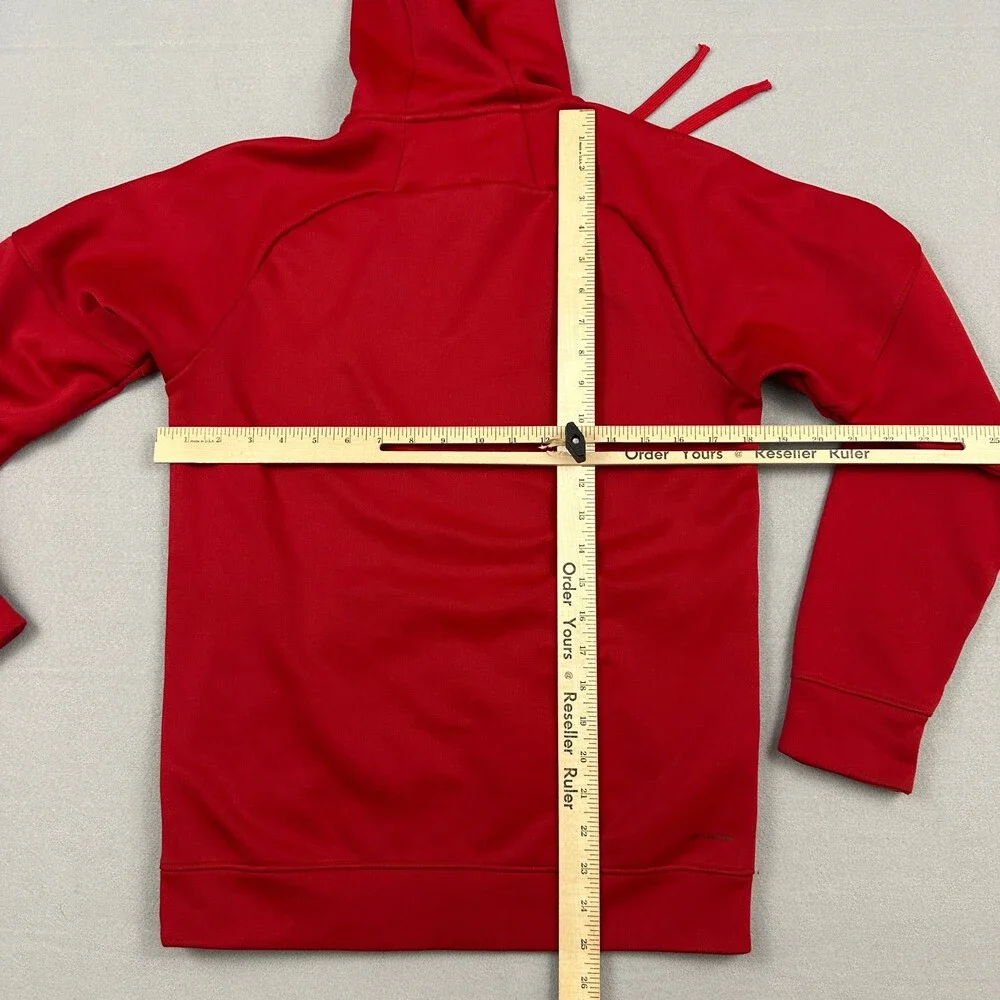 NC State Wolfpack Hoodie Men Small Red Adidas NCAA Basketball Sweatshirt S